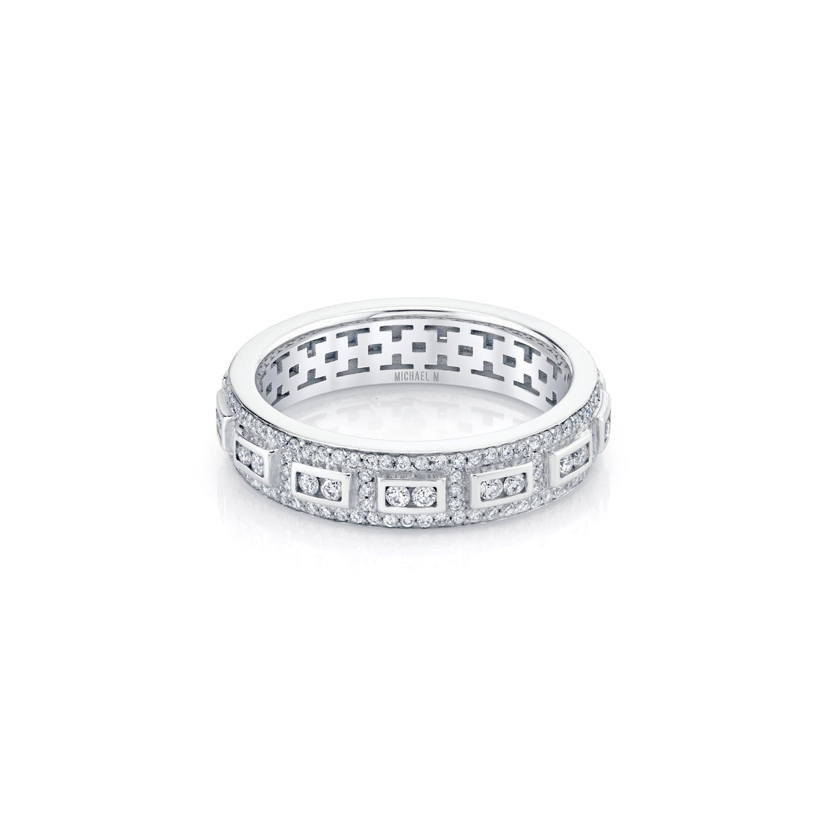 MICHAEL M High Jewelry Europa Geo Pavé Band