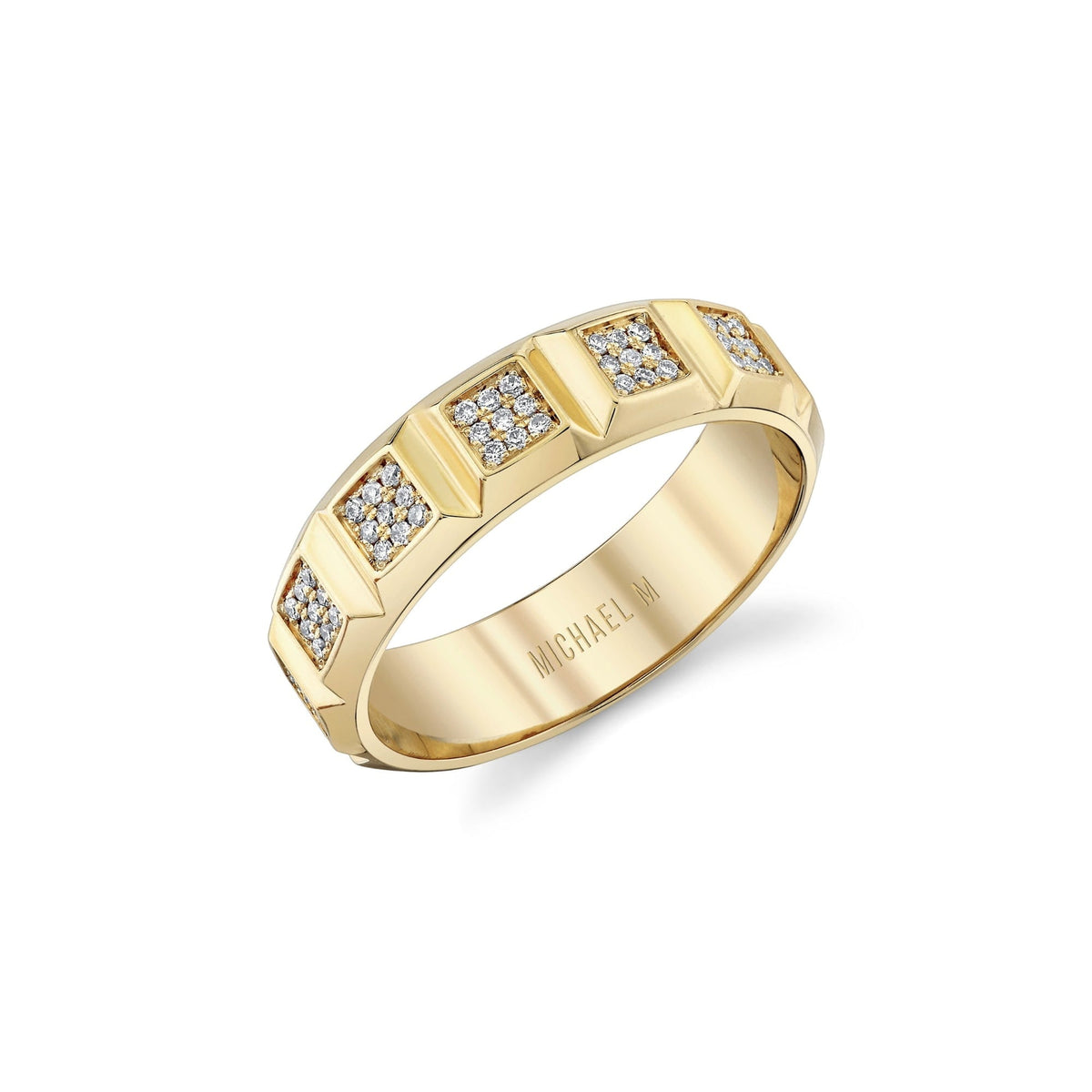 MICHAEL M Men's 14K Yellow Gold / 7 Men's Band MB120PV