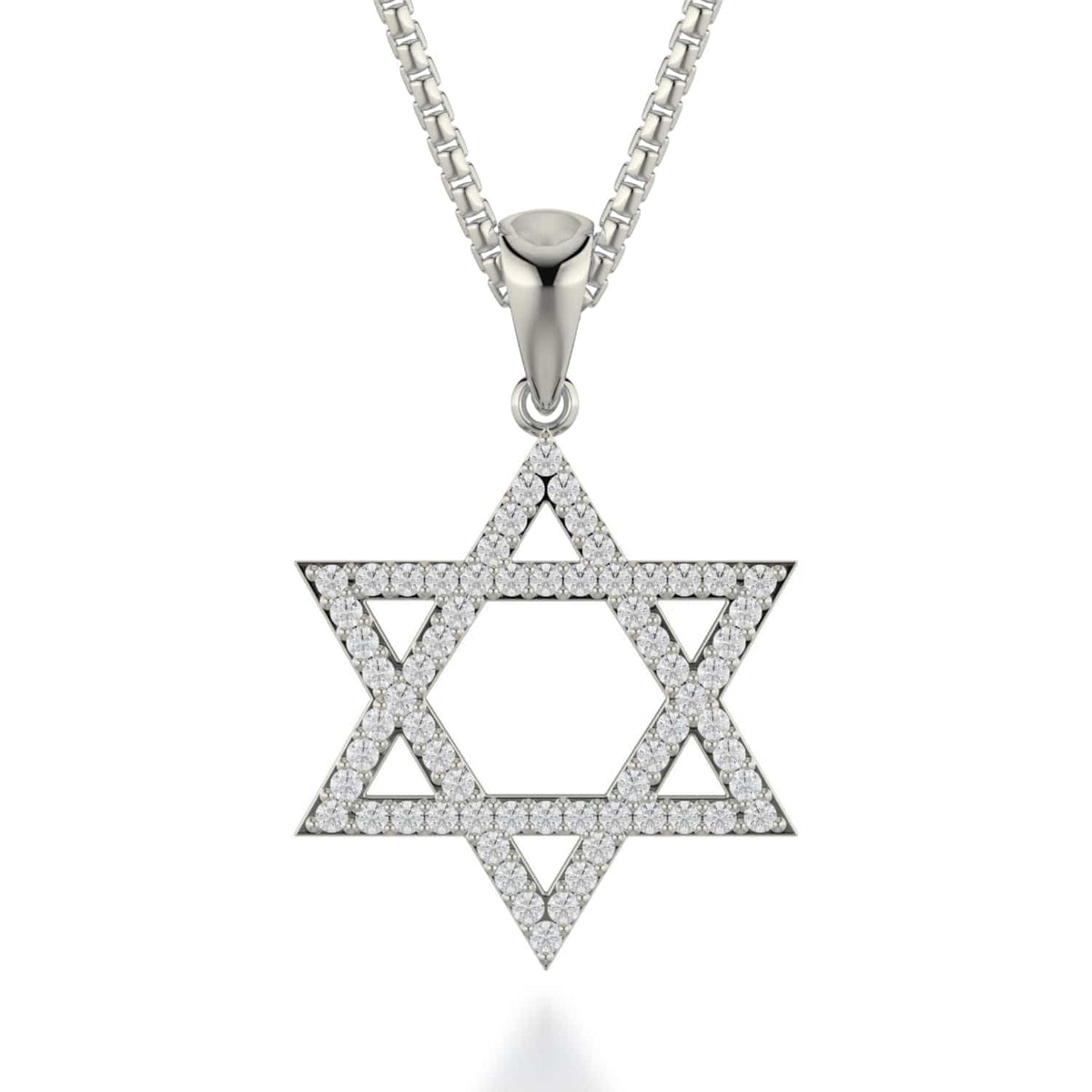Star of David Diamond Pendant