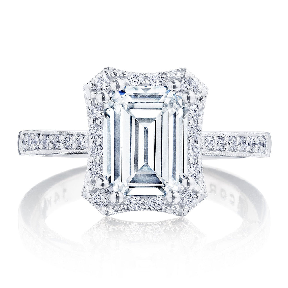Emerald Bloom Engagement Ring