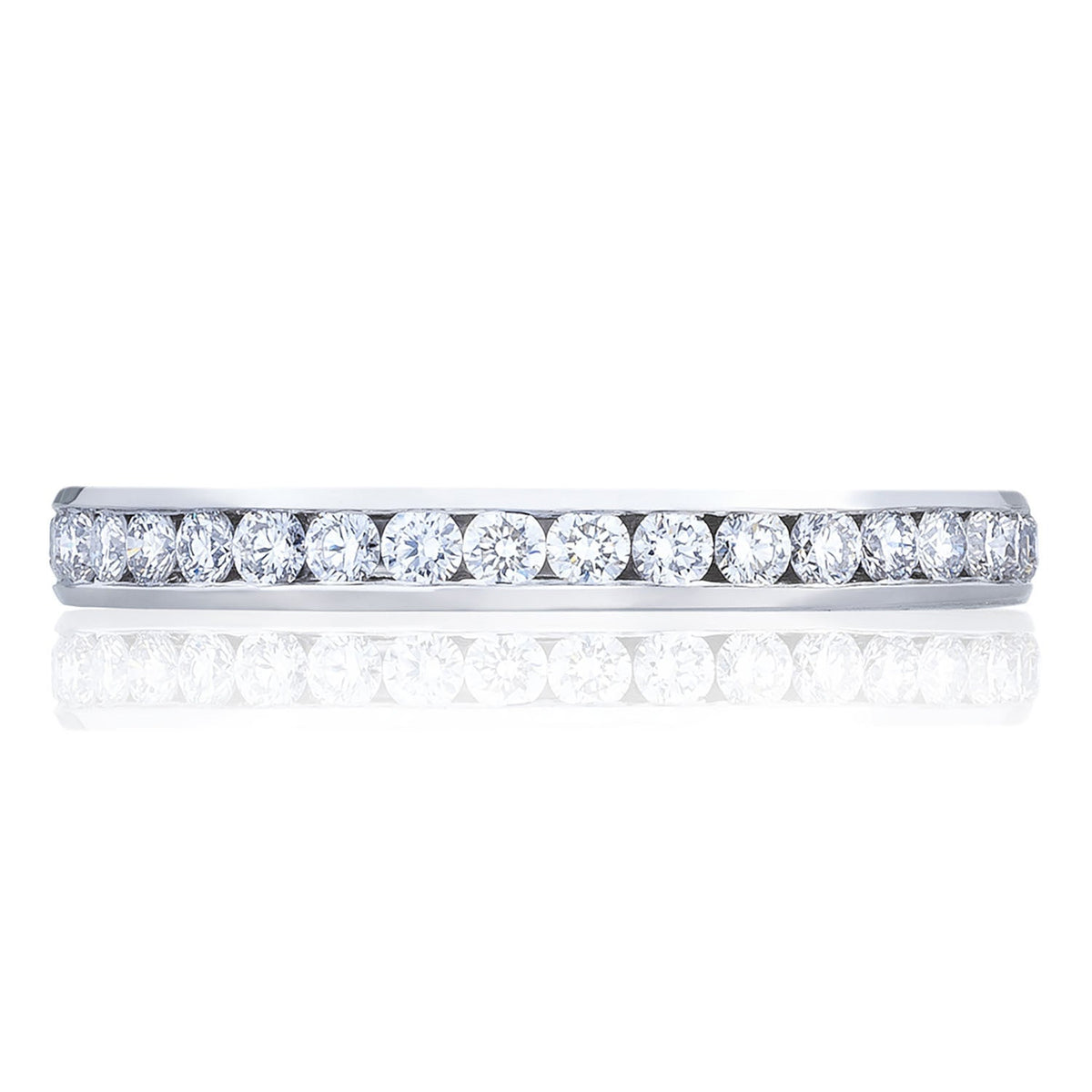 Channel Set Wedding Band