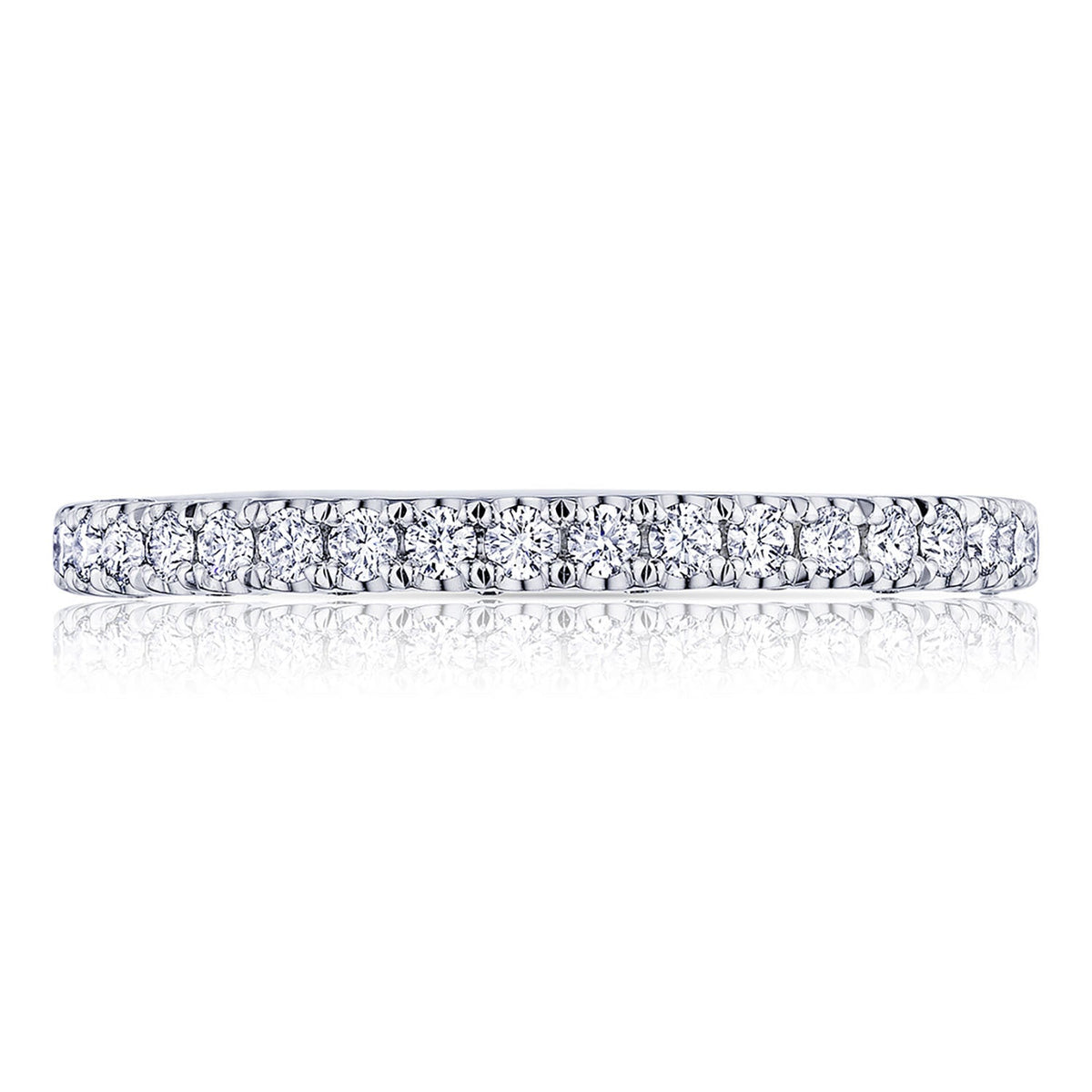French Pav�� Diamond Wedding Band - 2mm