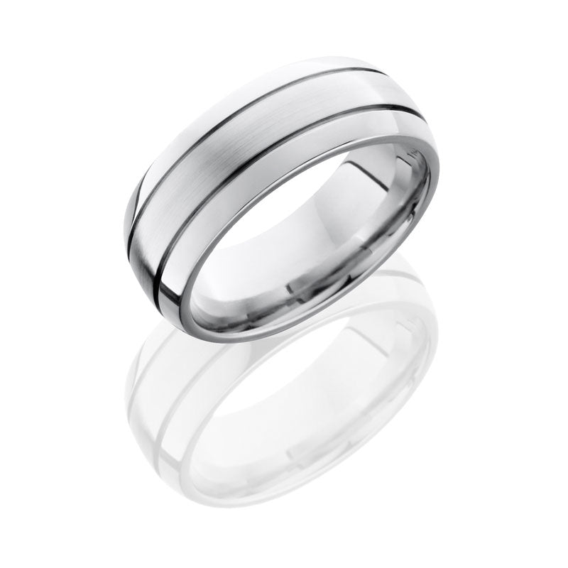 Lashbrook Cobalt Chrome 8mm Domed Band CC8D2.5