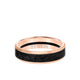 6MM 14K Gold Ring + Forged Carbon - Channel Center & Bevel Edge