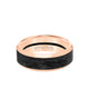 8MM 14K Gold Ring + Forged Carbon - Channel Center & Bevel Edge
