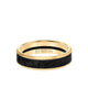 6MM 14K Gold Ring + Forged Carbon - Channel Center & Bevel Edge