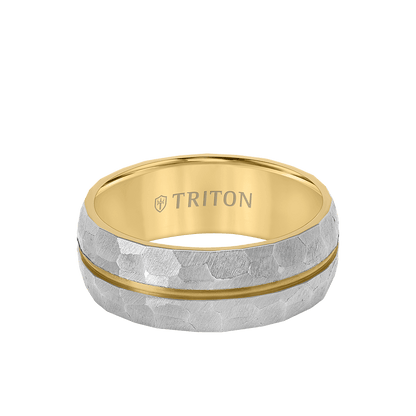 8MM Titanium Ring with Brushed Finish
