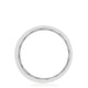 Bezel Set Diamond Wedding Band in High Polish Finish