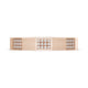 Diamond Faceted - Partial Coverage Wedding Band in Satin Finish  - 4mm