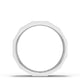 Diamond Faceted - Partial Coverage Wedding Band in Satin Finish  - 6mm