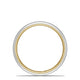 Classic Two-Tone Rounded Wedding Band in Satin Finish