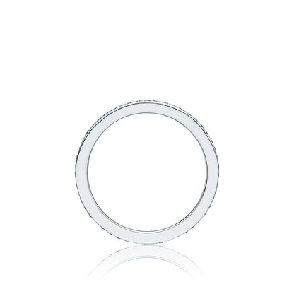 Tacori 18k White Gold Ribbon Diamond Eternity Wedding Band (0.39 CTW)