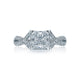 Tacori Platinum Ribbon Princess Diamond Engagement Ring Setting (0.28CTW)