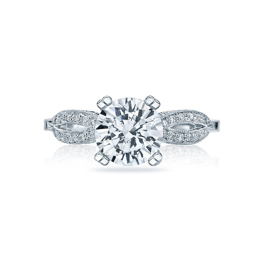 Tacori Ribbon Round Diamond Engagement Ring Setting (0.12 CTW)