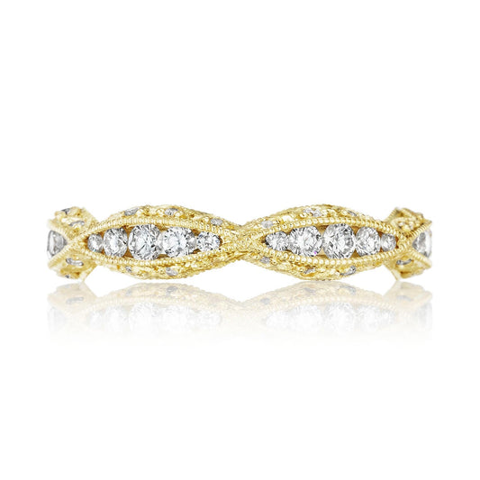 Twist with Diamond Accent Wedding Band