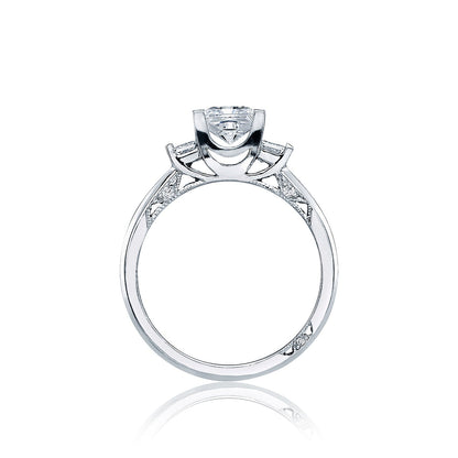Tacori 18k White Gold Simply Tacori Princess Diamond Engagement Ring Setting (0.21CTW)