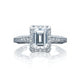 Tacori 18k White Gold White Gold Reverse Crescent Engagement Ring Setting (0.51 CTW)