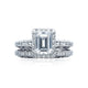 Tacori 18k White Gold White Gold Reverse Crescent Engagement Ring Setting (0.51 CTW)