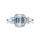 Tacori 18k White Gold Dantela Engagement Ring Setting (0.76 CTW)