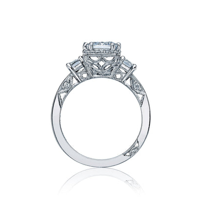 Tacori 18k White Gold Dantela Engagement Ring Setting (0.76 CTW)