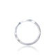 Tacori 18k White Gold Ribbon Diamond Wedding Band (0.15 CTW)