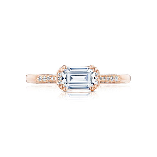 Tacori 18k Rose Gold Simply Tacori Engagement Ring Setting (0.14 CTW)