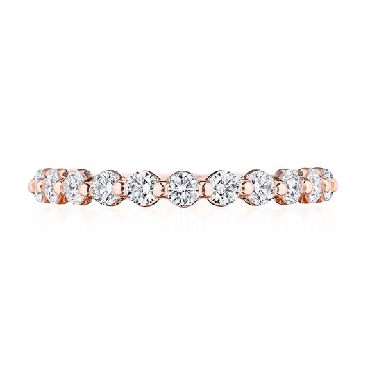Round Diamond Wedding Band, 2.50mm