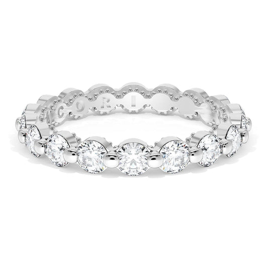 Round Diamond Wedding Band, 3.40mm