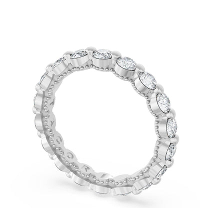 Round Diamond Wedding Band, 3.40mm