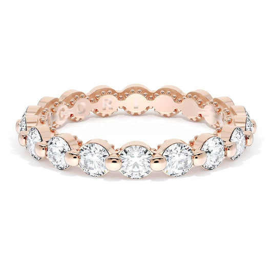 Round Diamond Wedding Band, 3.40mm