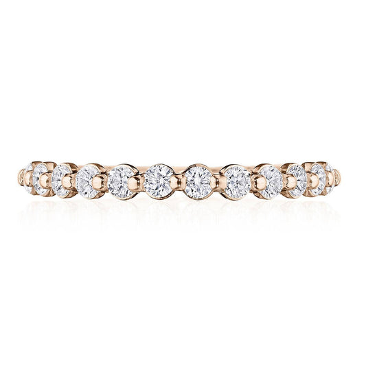 Round Diamond Wedding Band, 2mm
