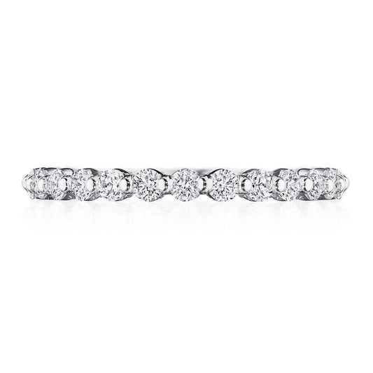 Round Diamond Wedding Band, 2mm