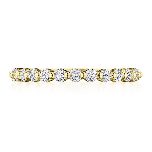 Round Diamond Wedding Band, 2mm