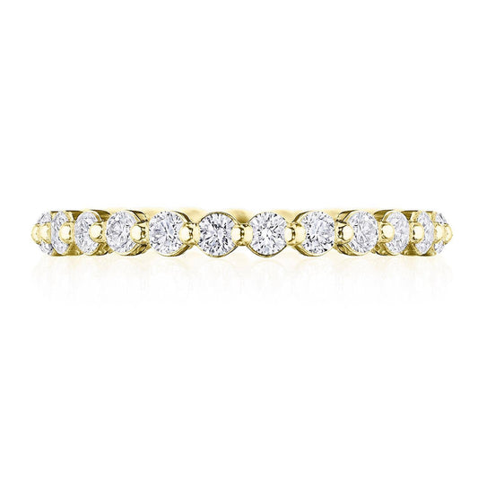 Round Diamond Wedding Band, 2mm