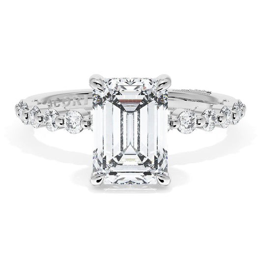 Emerald Solitaire Engagement Ring