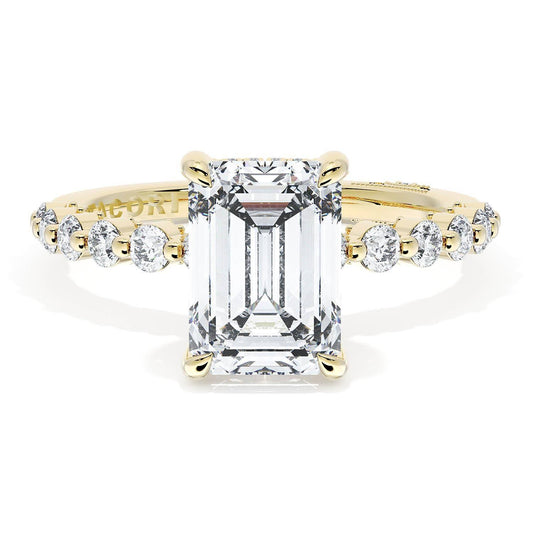 Emerald Solitaire Engagement Ring