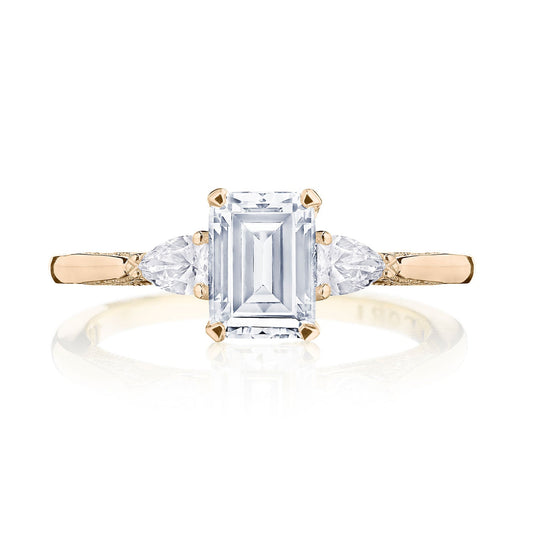 Emerald 3-Stone Engagement Ring