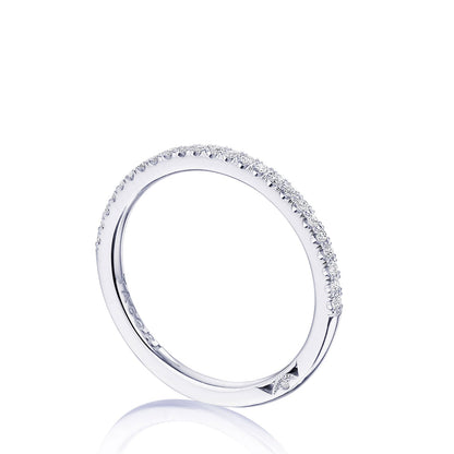 French Pav�� Diamond Wedding Band - 1.5mm