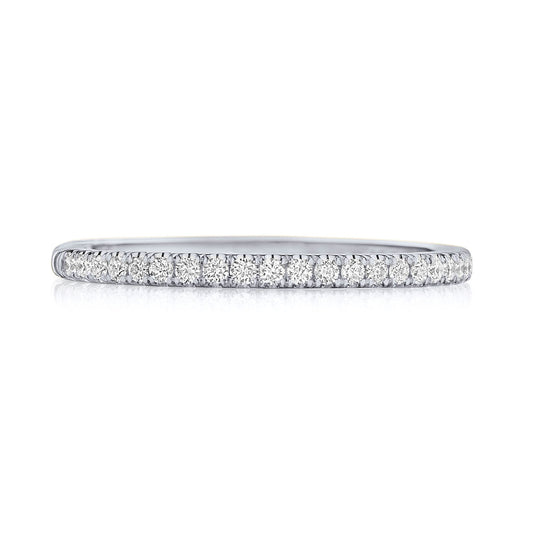 French Pav�� Diamond Wedding Band - 1.5mm