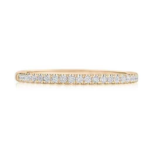 French Pav�� Diamond Wedding Band - 1.5mm
