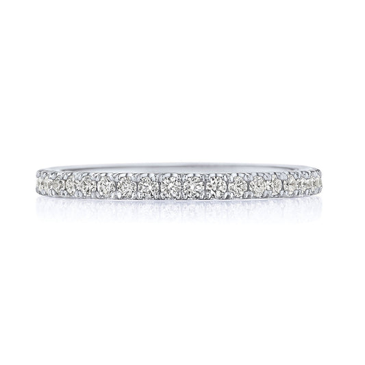 French Pav�� Diamond Wedding Band - 2mm