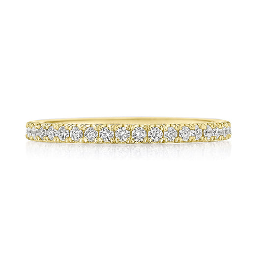 French Pav�� Diamond Wedding Band - 2mm