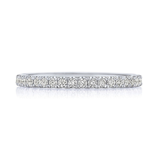 French Pav�� Diamond Wedding Band - 2mm