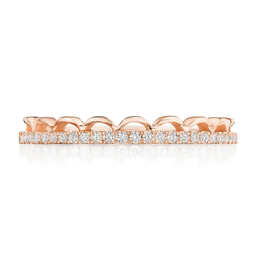 Crescent Crown Ring with Diamond