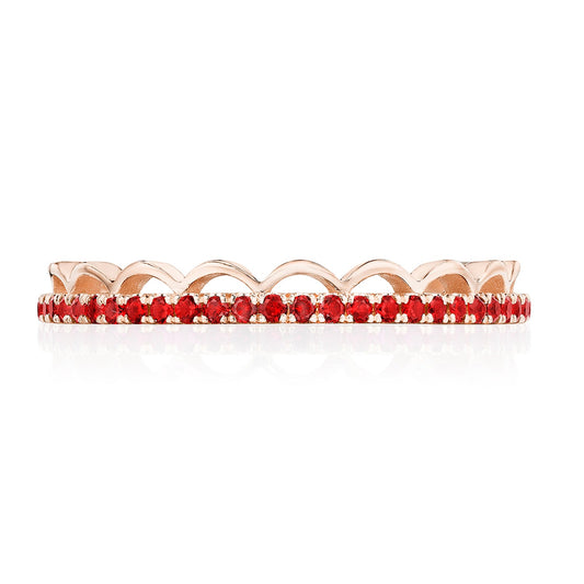 Crescent Crown Ring with Ruby