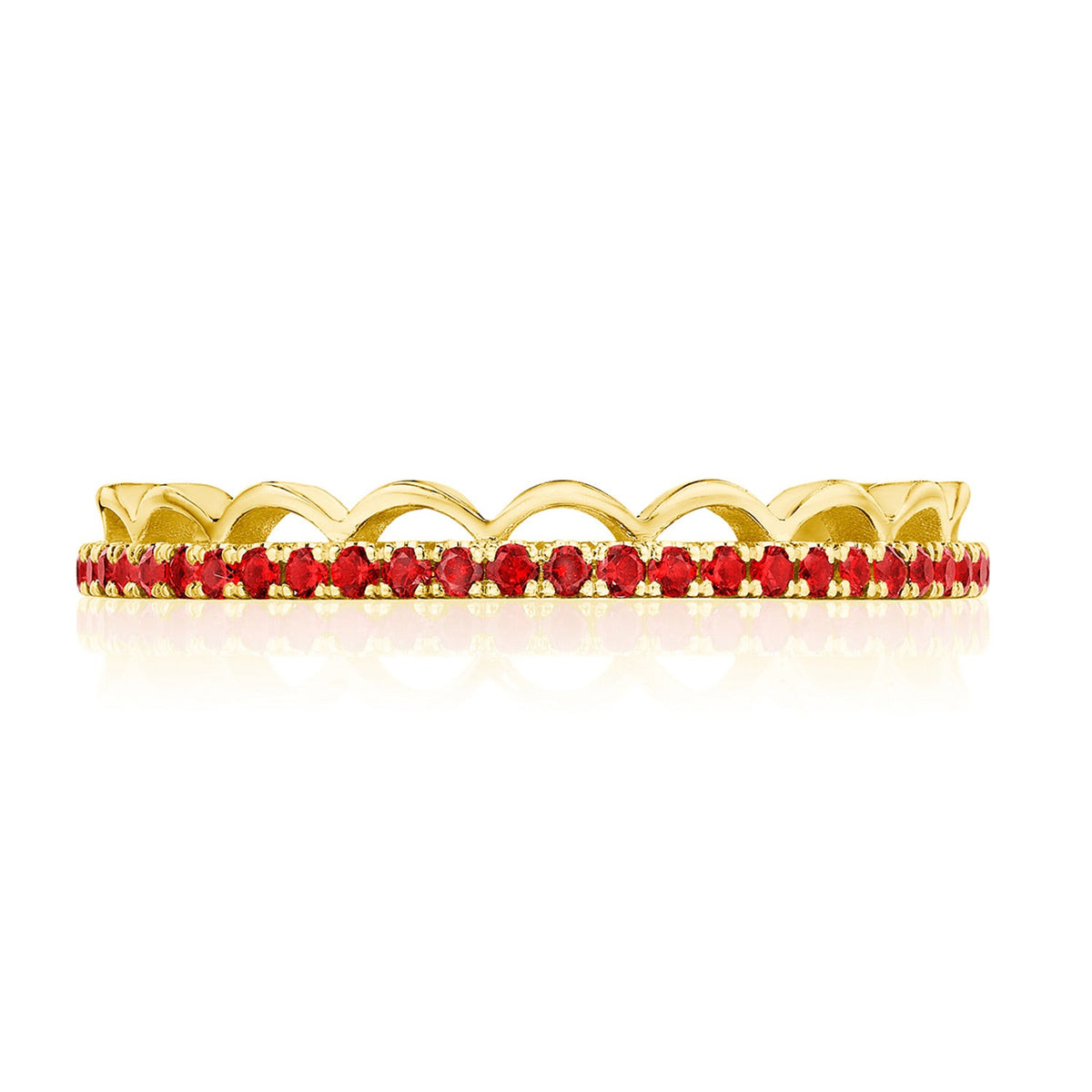 Crescent Crown Ring with Ruby