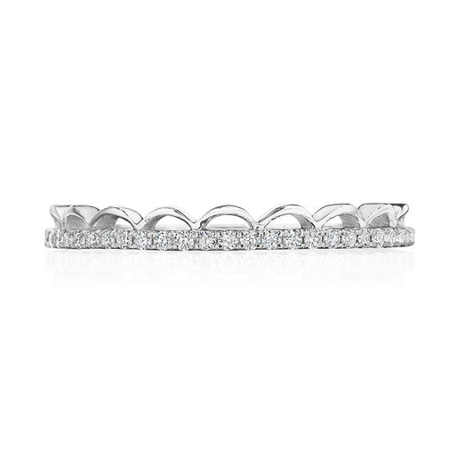 Crescent Crown Ring with Diamond