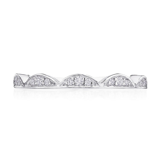 Crescent Crown Ring with Diamond