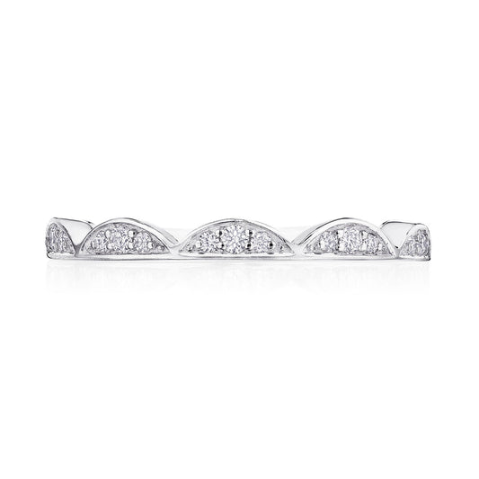 Crescent Crown Ring with Diamond