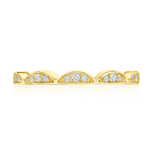 Crescent Crown Ring with Diamond